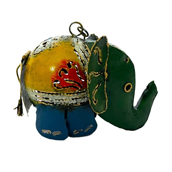 Deko Hänger Teelicht Elefant Metall 14 cm