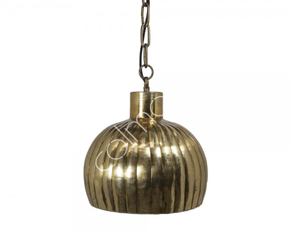 Lampe Deckenlampe Gold Metall Retro Colmore 31x31x32 cm