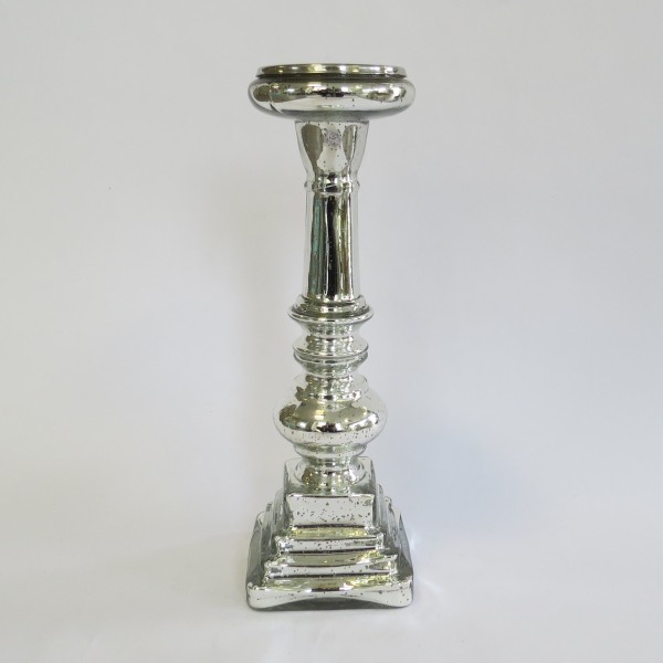 Kerzenständer Kerzenhalter Optik Silber Antik Exner GmbH 38 cm