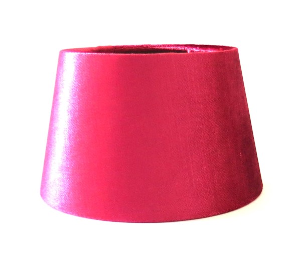 Tischlampenschirm Pink Schimmernd Samt Modern 20 cm E27
