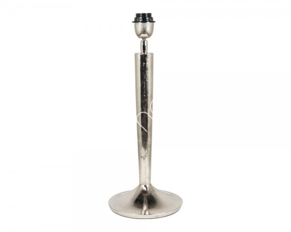 Lampe Lampenfuß Modern Silber Metall Rund Colmore E27 49 cm