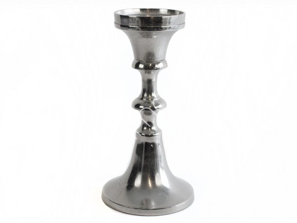 Kerzenständer Kerzenhalter Silber Metall Antik Massiv Colmore Tisch Deko 30 cm