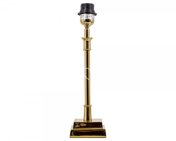 Lampe Lampenfuß Tisch Gold Modern Glänzend Quadratisch 38 cm