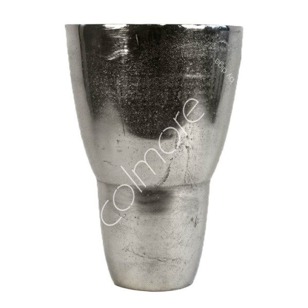 Vase Silber Metall Modern Tisch Deko cm Diga Colmore 30 cm