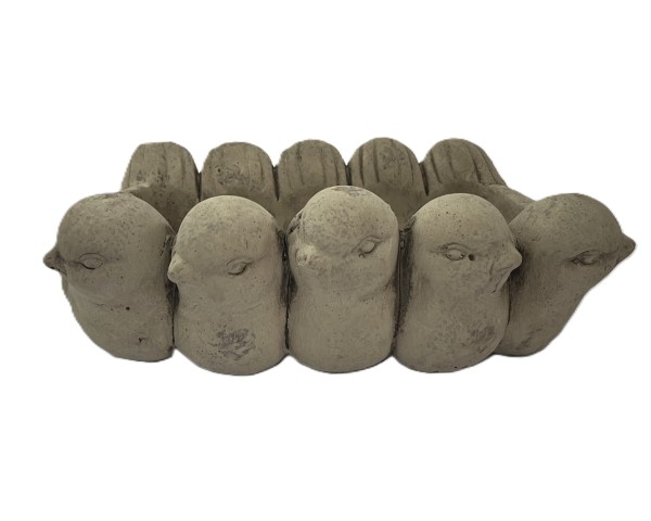 Blumentopf Übertopf Beton Vintage Vögelchen Romantik 31 cm