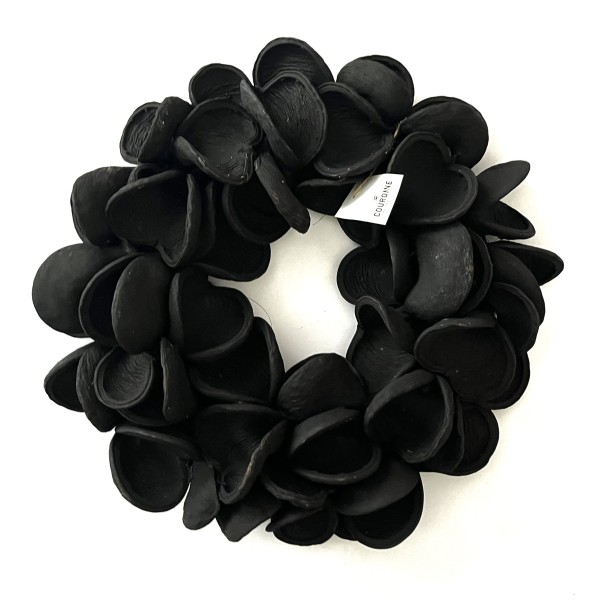 Deko Kranz Hängekranz Badam Schwarz 45 cm