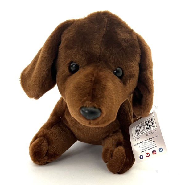 Dackel Hund Plüsch Kuscheltier Braun 36 cm