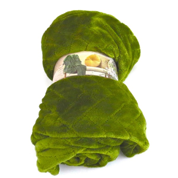 Decke Sofa Kuschel Grün Leicht Klein 130x160 cm