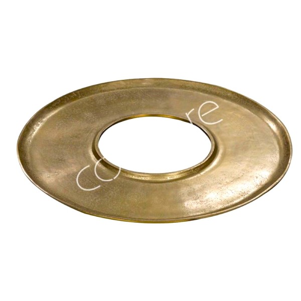 Schale Gold Rund Deko Flach Groß 51 cm