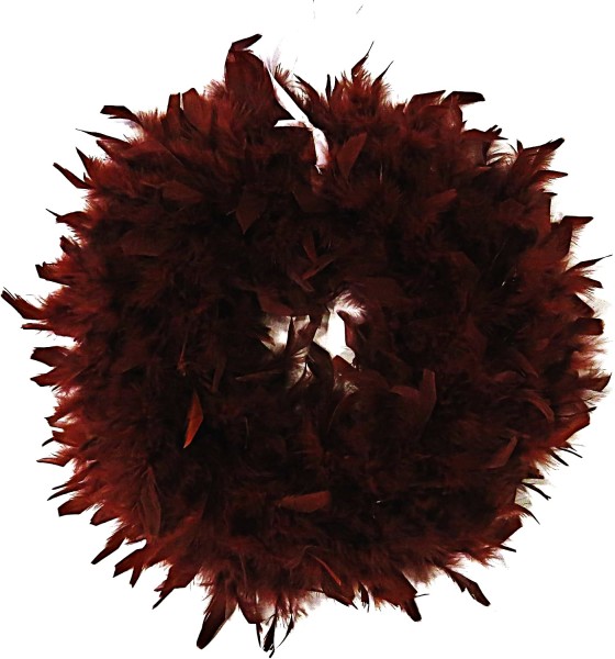 Federkranz Deko Hänger Weihnachten Rostbraun 42 cm