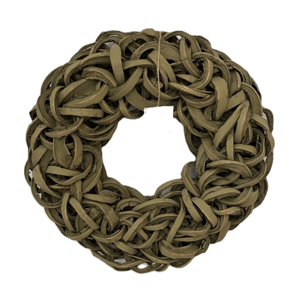 Couronne Deko Kranz Tür Olive Old Green 40 cm